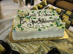 retirement cake